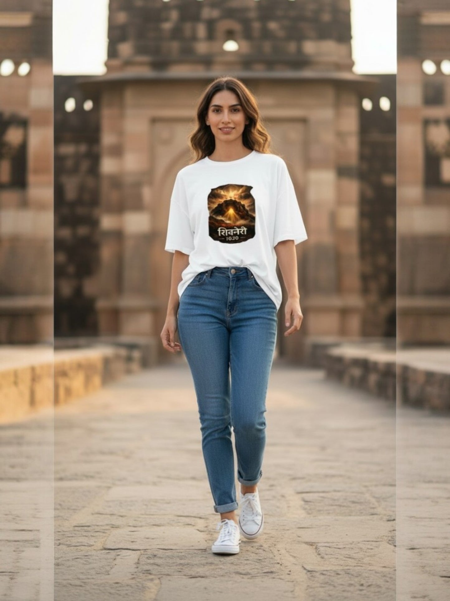 Shivneri 1630-Unisex Terry Oversized Tee
