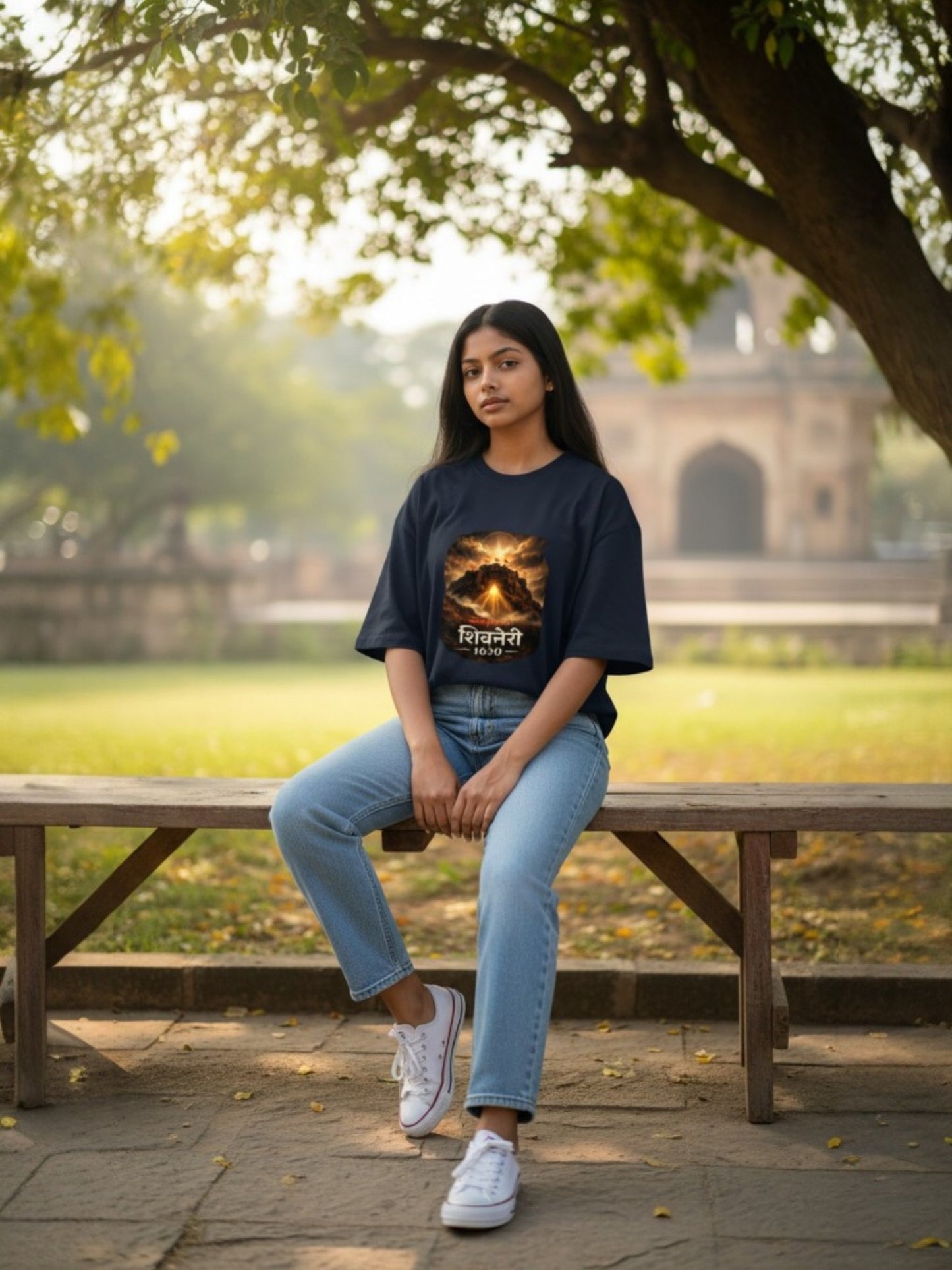 Shivneri 1630-Unisex Terry Oversized Tee